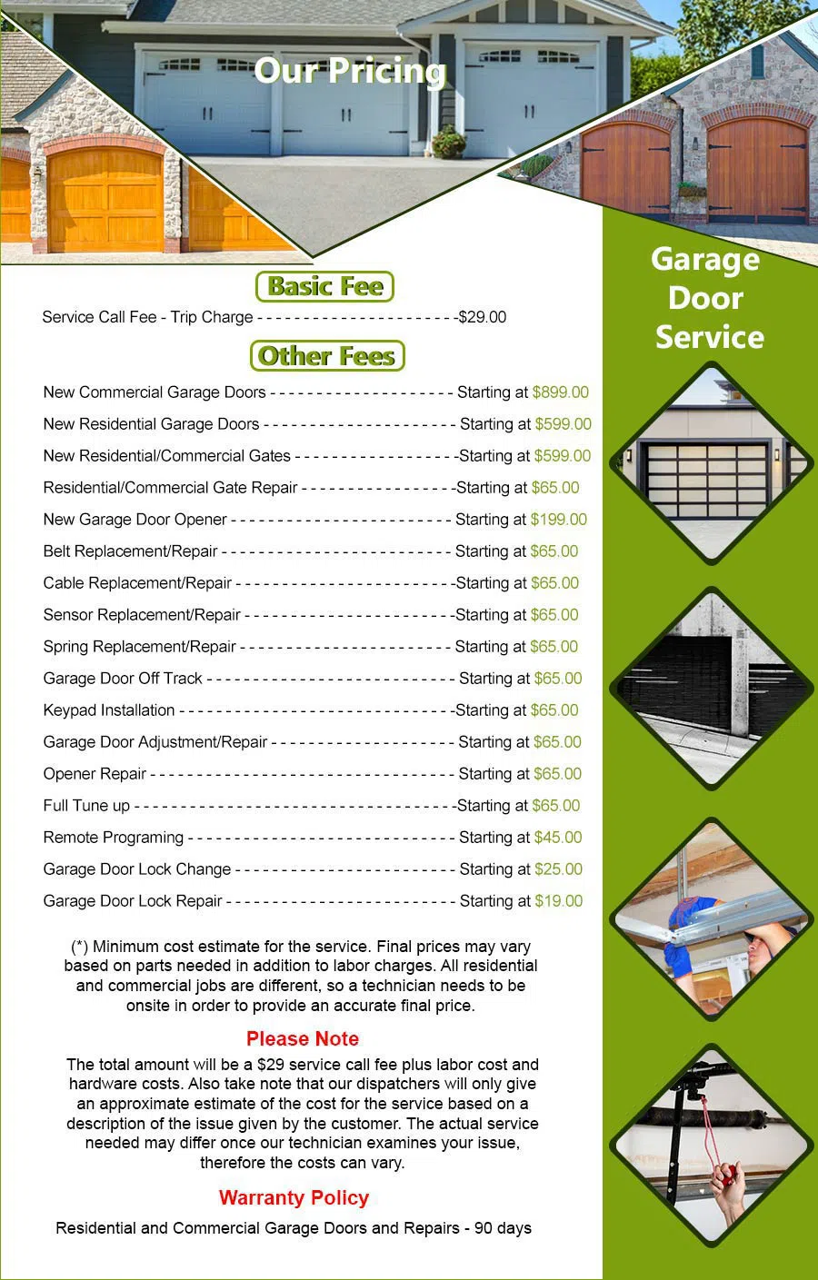 Galaxy Garage Door Service Little Neck, NY 347-967-5237 - pricelist5