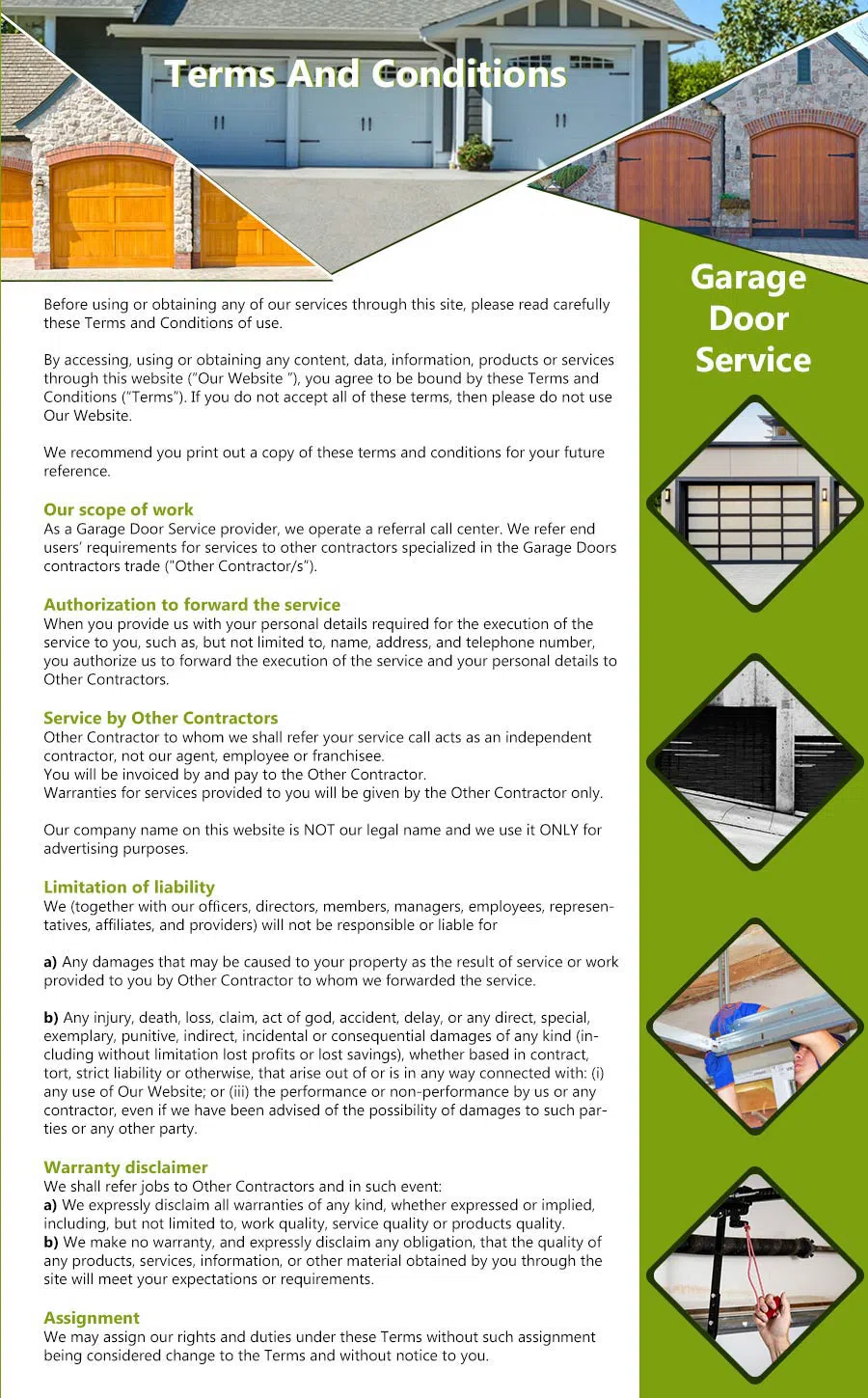 Galaxy Garage Door Service Little Neck, NY 347-967-5237 - terms5